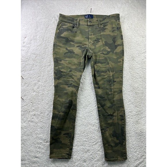GAP Denim - Gap High-Rise‎ Skinny Legging Ankle Women's 30/10 (32x26) Army Camo Stretch